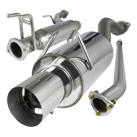 Spec-D Tuning 06-08 Honda Civic 2.5 Inch Inlet N1 Style Catback Exhaust, MFCAT2-CV064 MFCAT2-CV064